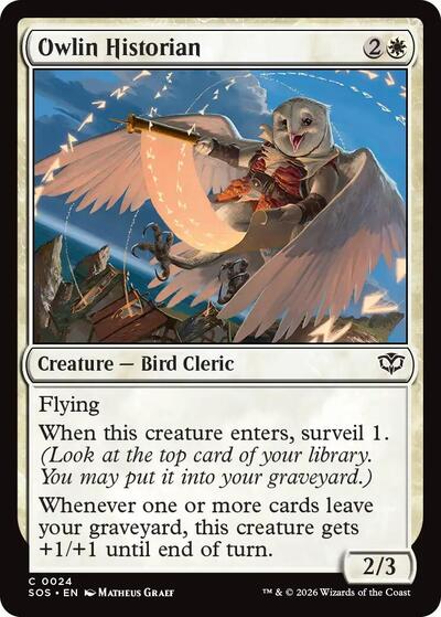 Owlin Historian (Secrets of Strixhaven) Light Play