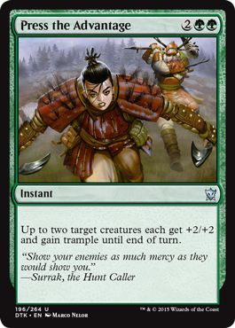 Press the Advantage (Dragons of Tarkir) Light Play