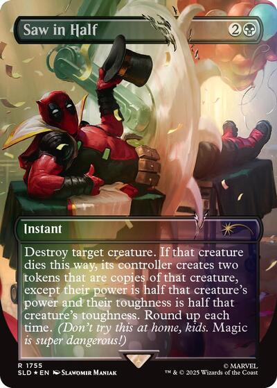 Saw in Half (Rainbow Foil) (Secret Lair) Near Mint Foil