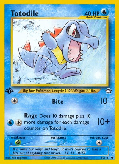 Totodile (80) (Neo Genesis) Heavy Play Unlimited