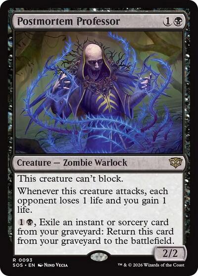 Postmortem Professor (Secrets of Strixhaven) Light Play