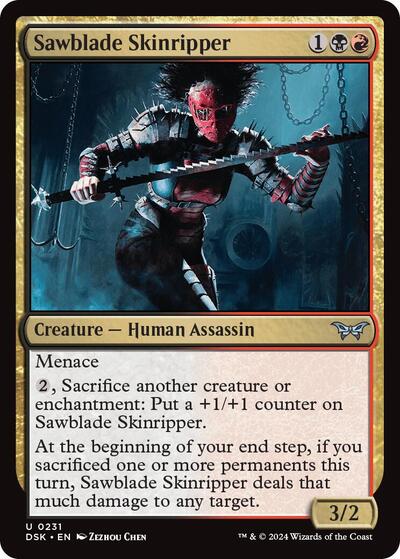 Sawblade Skinripper (Duskmourn: House of Horror) Light Play