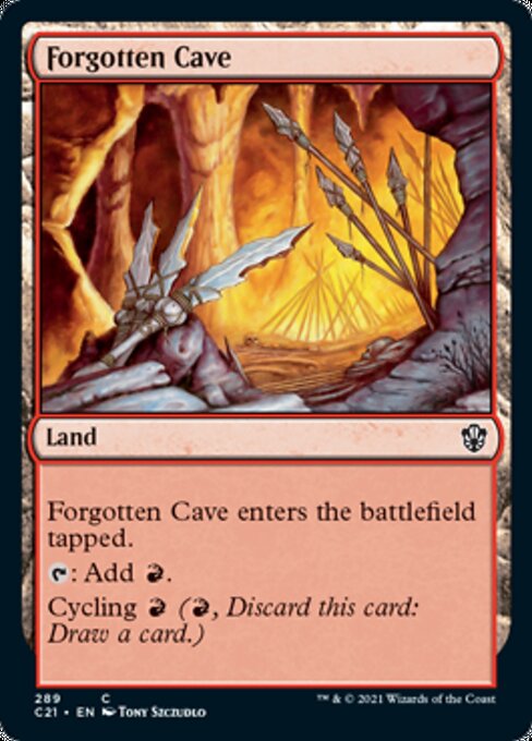 Forgotten Cave (Commander 2021 Strixhaven) Light Play