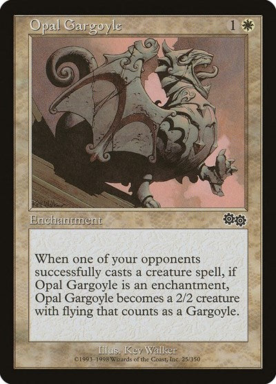 Opal Gargoyle (Urza's Saga) Medium Play