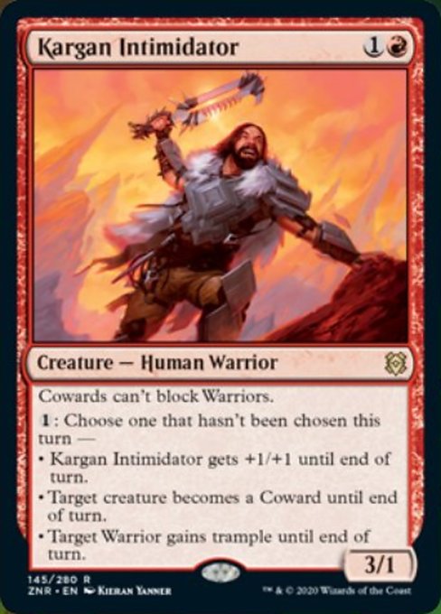 Kargan Intimidator (Zendikar Rising) Light Play