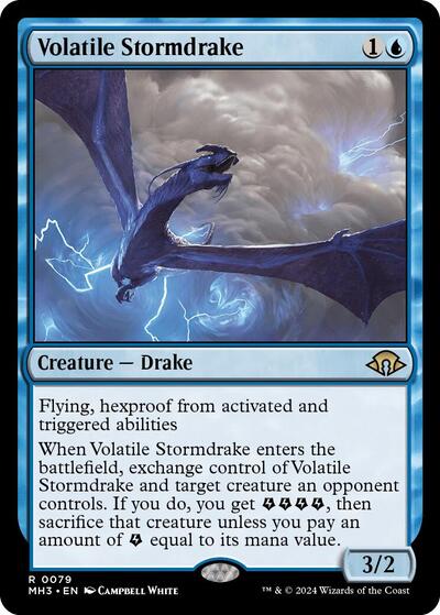 Volatile Stormdrake (Modern Horizons 3) Light Play