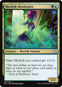 Merfolk Mistbinder (Rivals of Ixalan) Light Play