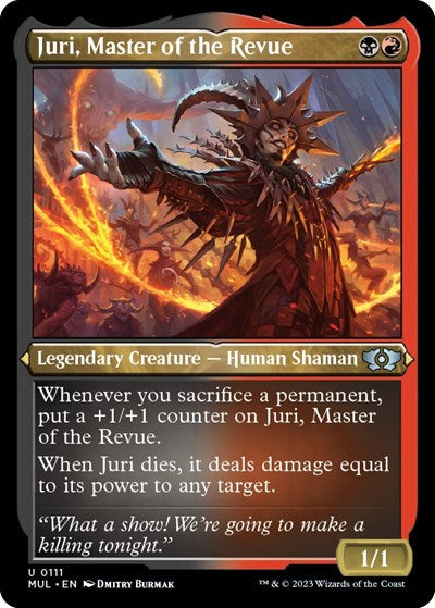 Juri, Master of the Revue (Foil Etched) (March of the Machine: Multiverse Legends) Light Play Foil
