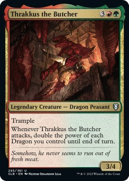 Thrakkus the Butcher (Commander Legends: Battle for Baldur's Gate) Light Play Foil