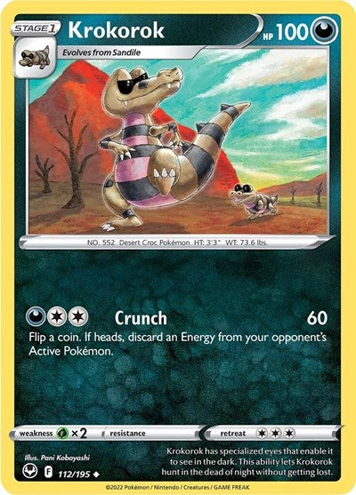Krokorok (SWSH12: Silver Tempest) Light Play