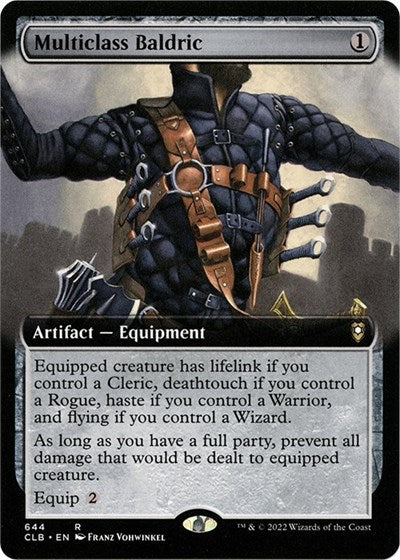 Multiclass Baldric (Extended Art) (Commander Legends: Battle for Baldur's Gate) Light Play