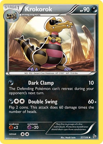 Krokorok (XY - Flashfire) Medium Play