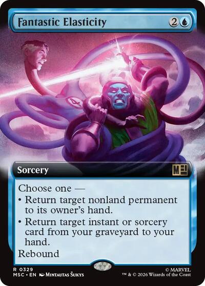 Fantastic Elasticity (Extended Art) (Commander: Marvel Super Heroes) Light Play
