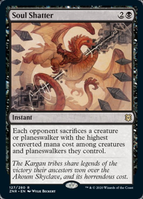Soul Shatter (Zendikar Rising) Light Play