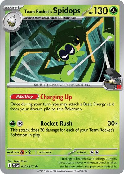 Team Rocket's Spidops (ME: Ascended Heroes) Light Play Holofoil