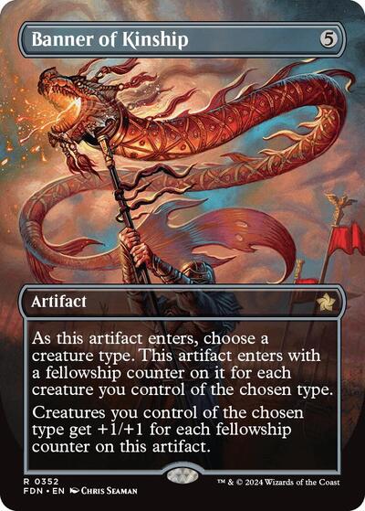 Banner of Kinship (Borderless) (Foundations) Near Mint