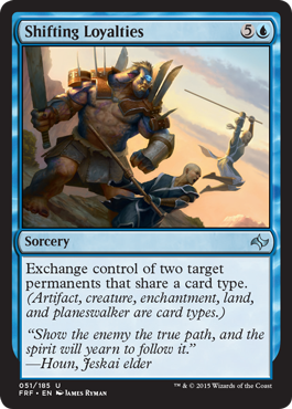 Shifting Loyalties (Fate Reforged) Light Play