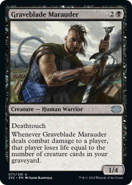 Graveblade Marauder (Double Masters 2022) Light Play