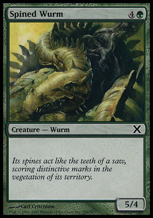 Spined Wurm (10th Edition) Light Play