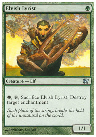 Elvish Lyrist (8th Edition) Light Play