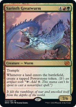 Sarinth Greatwurm (The Brothers' War) Light Play