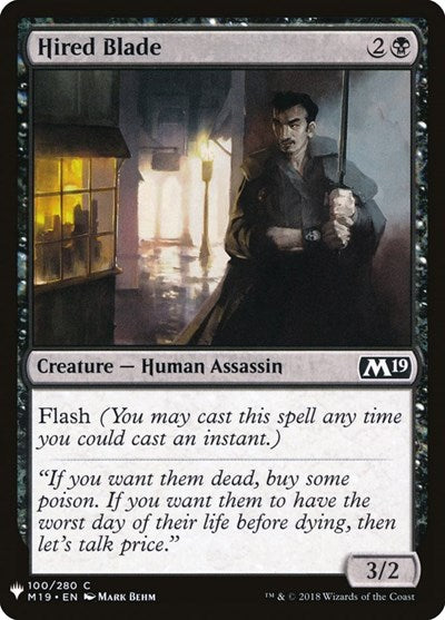 Hired Blade (Mystery Booster) Light Play