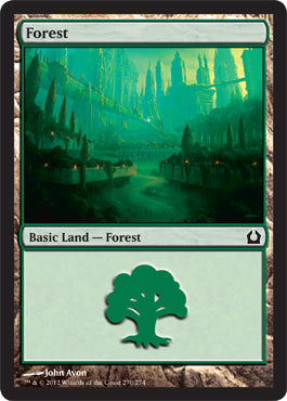 Forest (Return to Ravnica) Light Play