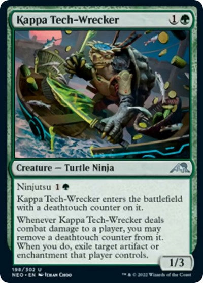 Kappa Tech-Wrecker (Kamigawa: Neon Dynasty) Near Mint Foil