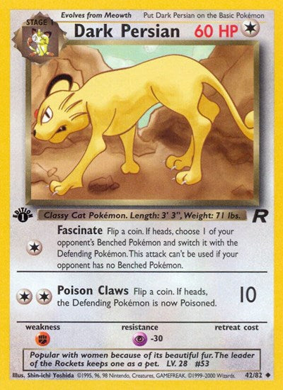 Dark Persian (Team Rocket) Medium Play Unlimited