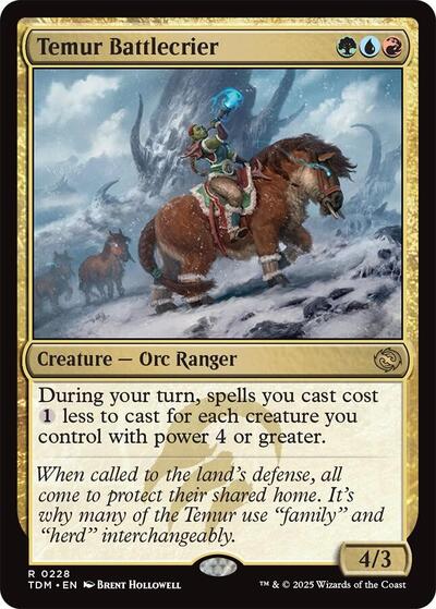 Temur Battlecrier (Tarkir: Dragonstorm) Light Play