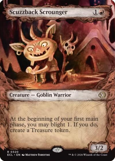 Scuzzback Scrounger (Showcase) (Lorwyn Eclipsed) Light Play