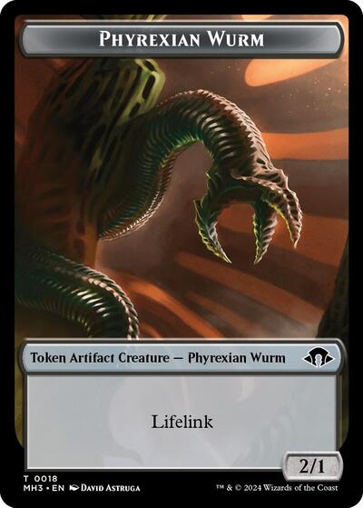 Phyrexian Wurm Token (0018) (Modern Horizons 3) Light Play