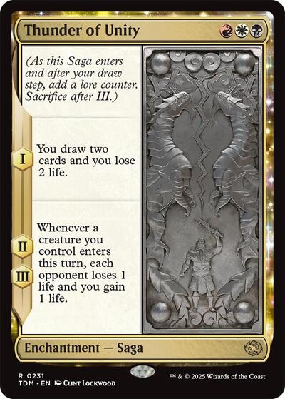 Thunder of Unity (Tarkir: Dragonstorm) Light Play