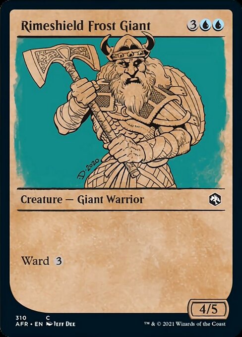 Rimeshield Frost Giant (Showcase) (Adventures in the Forgotten Realms) Light Play Foil