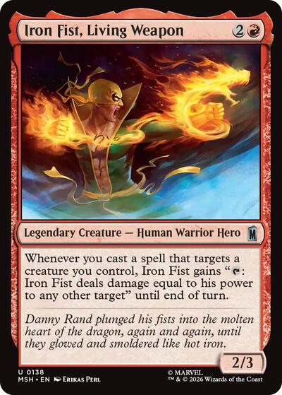 Iron Fist, Living Weapon (Marvel Super Heroes) Light Play