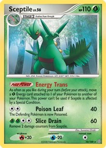 Sceptile - 10/100 (DP Stormfront) (Deck Exclusives) Light Play