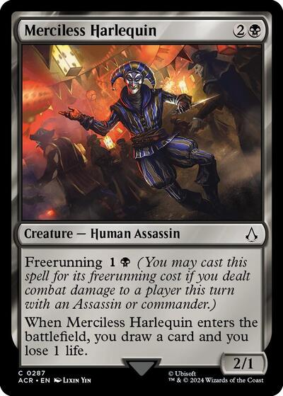 Merciless Harlequin (Universes Beyond: Assassin's Creed) Light Play