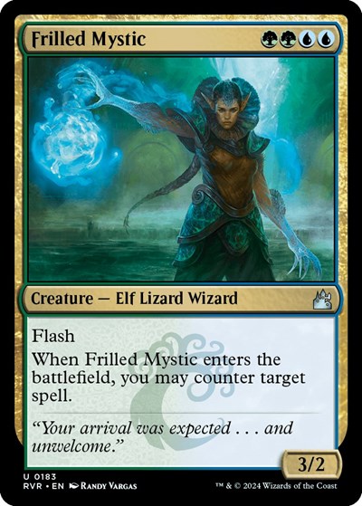 Frilled Mystic (Ravnica Remastered) Light Play