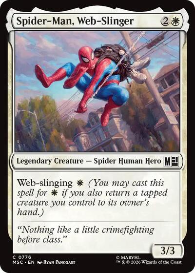Spider-Man, Web-Slinger (Commander: Marvel Super Heroes) Light Play