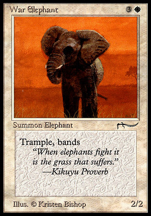 War Elephant (dark circle) (Arabian Nights) Light Play