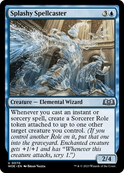 Splashy Spellcaster (Wilds of Eldraine) Light Play