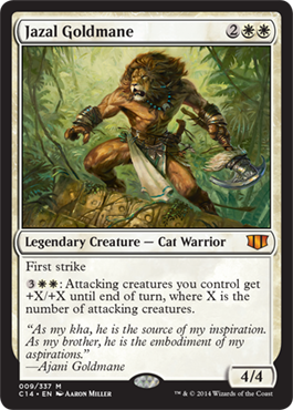Jazal Goldmane (Commander 2014 Edition) Light Play