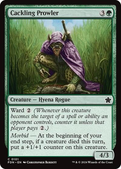 Cackling Prowler (Foundations) Light Play Foil