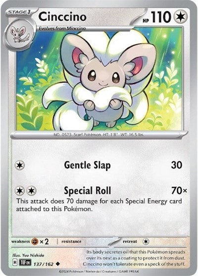 Cinccino - 137 (SV05: Temporal Forces) Light Play