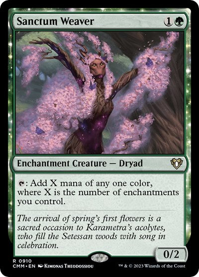Sanctum Weaver (Commander Masters) Light Play