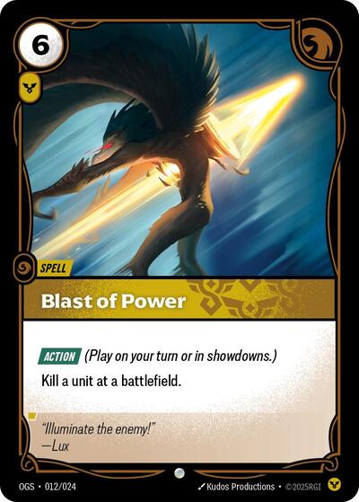 Blast of Power (Origins: Proving Grounds) Light Play