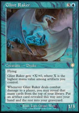 Glint Raker (Retro Frame) (Commander: The Brothers' War) Light Play
