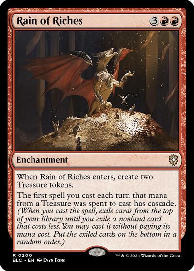 Rain of Riches (Commander: Bloomburrow) Light Play