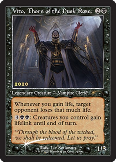 Vito, Thorn of the Dusk Rose (Promos: 30th Anniversary Promos) Light Play Foil
