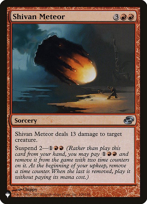 Shivan Meteor (The List) Light Play
